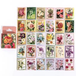 TIANZI 45pcs Kawaii Mini Box Adhesive Stickers Scrapbooking Label Diary Stationery Album Phone Journal Planner