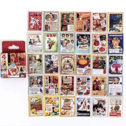 TIANZI 45pcs Kawaii Mini Box Adhesive Stickers Scrapbooking Label Diary Stationery Album Phone Journal Planner