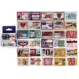 TIANZI 45pcs Kawaii Mini Box Adhesive Stickers Scrapbooking Label Diary Stationery Album Phone Journal Planner