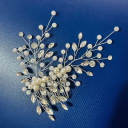 A83 Fashion Wedding Hair Accessories Alloy Leaves Bridal Hair Clips for Women Headpieces Handmade Rhinestone Bride Headdress