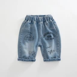 IENENS Baby Boys Shorts Girl Casual Jeans Kids Clothes Summer Short Pants 2-8 Years Clothing Boy's Loose Denim Shorts
