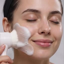 3D Double Silicone Facial Cleansing Brush Manual Massage Facial Brush Soft Bristles Exfoliator Double Sided Face Wash Brush