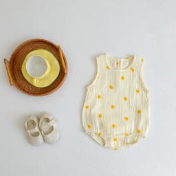 2025 New In Summer Infant Newborn Baby Girls Boys Wrinkle Cloth Cotton Outfits Kids Casual Jumpsuits Toddler Bodysuits