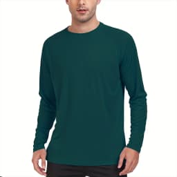 Men's Sun Protection Shirts Summer UPF 50+ Long Sleeve Quick Dry Men Shirts Breathable Hiking Fish Performance Tops UV-Proof