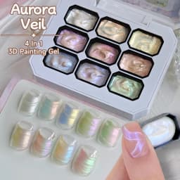 UR SUGAR 9 Colors Gradient Painting Gel Nail Art Gradient Color DIY Design Gel 4 In 1 Used For Gradient Nail Stamping Pattern