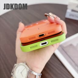 JDKDOM Litchi Leather Texture Magnetic Case For iPhone 18 17 Air 16 15 14 Plus 13 12 Pro Max Shockproof Wireless Charging Cover
