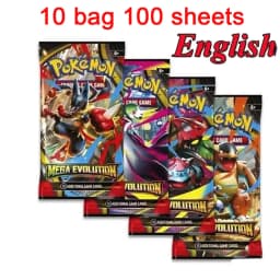 MEGA EVOLUTION 42pcs Pokémon Cards Battle Toys Lost Origin Pokémon Box with Anime Bank Pokémon Game Cards  for Childre