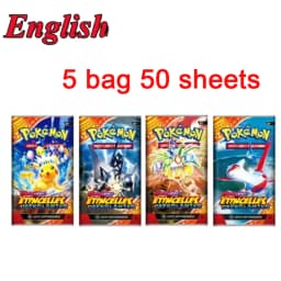 MEGA EVOLUTION 42pcs Pokémon Cards Battle Toys Lost Origin Pokémon Box with Anime Bank Pokémon Game Cards  for Childre