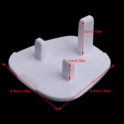 5-pieces UK Power Socket Baby Child Safety Protection Device Anti-shock Plug Protector White Color Socket Cover