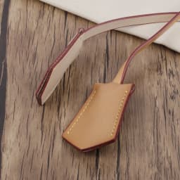 Luggage Tag Handbag Hang Tag Accessories Vachetta Leather Travel Luggage Tag Key Bell Purse Bag Charm