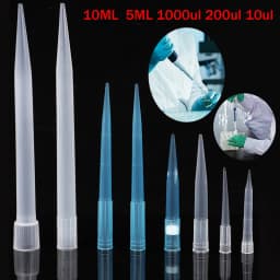 Laboratory Pipette Tips 10ul 200ul 1000ul 5ml 10ml Autoclavable Micropipettes Plastic Pipettes School Teaching Medical Supplies