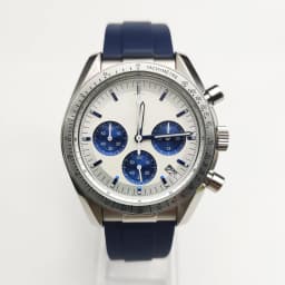 20 Color Business 39mm Quartz Watch Men's Timing Sapphire Crystal VK63 Movement Calendar Luminous Blue Dial Stainless Steel Stra