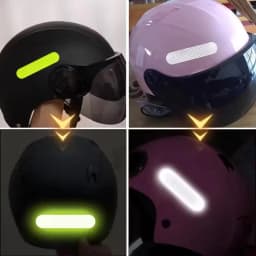 10/40/80PCS Night Reflective Strip Warning Stickers Waterproof High Visibility Reflector Tape for Car Motorcycle Helmet Bicycle