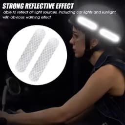 10/40/80PCS Night Reflective Strip Warning Stickers Waterproof High Visibility Reflector Tape for Car Motorcycle Helmet Bicycle