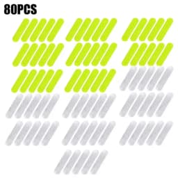 10/40/80PCS Night Reflective Strip Warning Stickers Waterproof High Visibility Reflector Tape for Car Motorcycle Helmet Bicycle