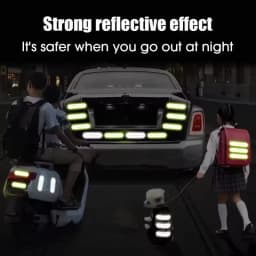 10/40/80PCS Night Reflective Strip Warning Stickers Waterproof High Visibility Reflector Tape for Car Motorcycle Helmet Bicycle