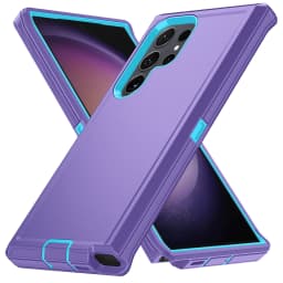 For Samsung Galaxy S25 S24 S23 S22 S21 S20 FE Plus Ultra Note 20 Armor Shockproof Defender Phone Case Hard PC+TPU Back Cover