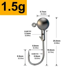 MrLurion 30pcs 1g 2g 3g 5g 10g 14g 18g 22g 25g 28g Fishing jigging head hook ,round head rigs fishhook for soft worm crank lures