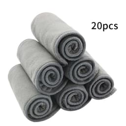 Happy Flute High Quality Baby Nappies Bamboo Charcoal Liner Nappy Diaper Insert For Baby Cloth Diaper Nappy Washable 4 Layers