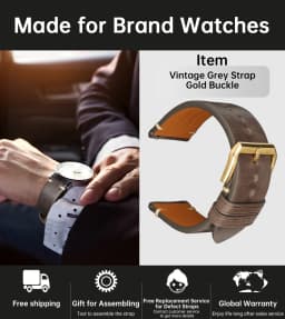 MAIKES Quick Release Watch Strap Butterfly Clasp Cow Leather Made in Tuscany Italy Accessories Bracelet Watch band