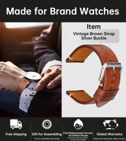 MAIKES Quick Release Watch Strap Butterfly Clasp Cow Leather Made in Tuscany Italy Accessories Bracelet Watch band