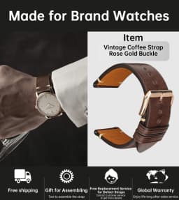 MAIKES Quick Release Watch Strap Butterfly Clasp Cow Leather Made in Tuscany Italy Accessories Bracelet Watch band