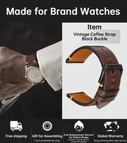MAIKES Quick Release Watch Strap Butterfly Clasp Cow Leather Made in Tuscany Italy Accessories Bracelet Watch band