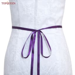 TOPQUEEN New Style Bridal Belt Silver Fancy Rhinestone Women Wedding Dress Accessories Satin Ribbon Belt S51