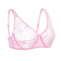Plus Size Lace Bralette Bras For Women Hollow Out Bra Underwire Womens Underwear Tops Embroidery Mesh Lingerie Brassiere A B C D