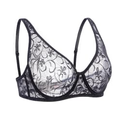 Plus Size Lace Bralette Bras For Women Hollow Out Bra Underwire Womens Underwear Tops Embroidery Mesh Lingerie Brassiere A B C D