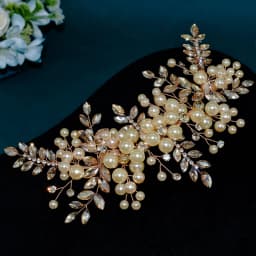 A422 Silver Bridal Hair Piece Shinny Wedding Headbands Tiaras Handmade Wedding Hair Accessories Head Jewelry Bride Headwear