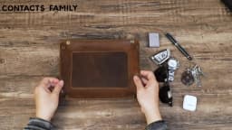 Genuine Leather Foldable Storage Trays Cowhide Square Tray Key Wallet Coin Organizer Home Office Desktop Storage Sundries Box