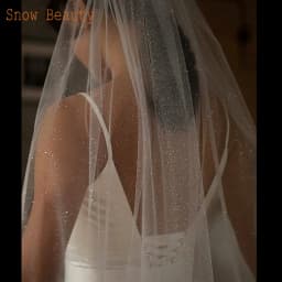 B58-D Sparkle Wedding Veil Champagne Colored Wedding Veils Bling Bridal Veils Long 3M/5M Bride Veil Luxury Cathedral Veil