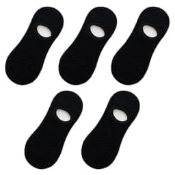 Qisin 5Pairs Women Silicone non-slip invisible Socks Summer Solid Color Mesh Ankle Boat Cotton Slipper No show Female Socks