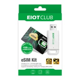 EIOTCLUB ESIM Kit - ESIM Card and ESIM Card Reader, Unlimited Download, Use in 200+ Countries, Ideal for Travel and Business