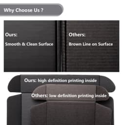 50pcs 6x4x2 Inches Small Shipping Boxes,Black Mailer Corrugated Cardboard Boxes for Shipping Packaging Mailing Products