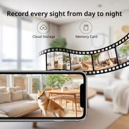 BoyKeep Smart Camera 2K Security Protection Wifi Surveillance 5G/2.4GHz Indoor Baby Night Vision 360° Pan & Tilt 2-Way Audio K30