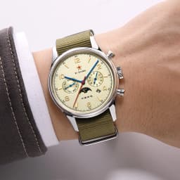 Seakoss 40mm1963 MultiFunction Men's Automatic Watches Calendar Week Month Sapphire Glass Nylon Strap 1963 Pilot Mechanical Watch