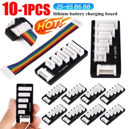 1-10PCS 1S/2S/3S/4S/5S/6S Lipo Battery Balance Charger Cable Lithium Battery Balanced Charger Expansion JST XH Adapter Board