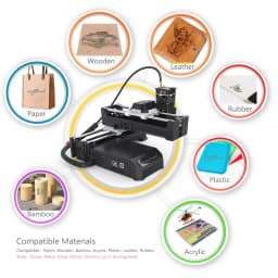 Portable Laser Engraving Machine for Wood Acrylic Leather Bluetooth USB APP Control 2W CNC US EU Local Shipping Poland Warehouse
