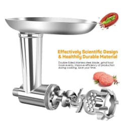 Home Kitchen Meat Grinder Attachment Stainless Steel For Kitchenaid Stand Mixer Set