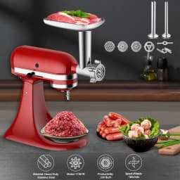 Home Kitchen Meat Grinder Attachment Stainless Steel For Kitchenaid Stand Mixer Set