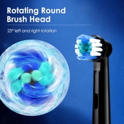 Smart Rotating Timing Electric Toothbrush, Rechargeable Rotary Toothbrush with 4 Heads, 5 Modes Setting Teeth Whitening Oral Car
