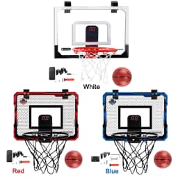 Kids Mini Basketball Hoop With Electronic Scoreboard Ball Sport Backboard Outdoor Indoor Excersise Accessory Funny Game Toys