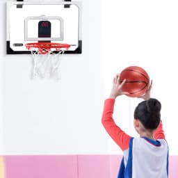 Kids Mini Basketball Hoop With Electronic Scoreboard Ball Sport Backboard Outdoor Indoor Excersise Accessory Funny Game Toys