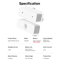 Tuya WiFi Zigbee PIR Motion Sensor Zigbee Sensor APP Remote Control Works With Yandex Google Home SmartLife Alexa