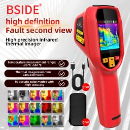 BSIDE Handheld Thermal Imaging Camera 240X240 Temperature Meter For Repair PCB Automobile Pipeline Detection Power inspection