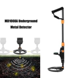 MD1008A DM3004A Underground Metal Detector Portable Adjustable Beep Alarm Gold Digger Waterproof Silver Search Seeker For Child