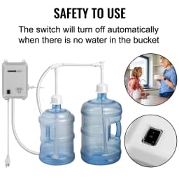 SucceBuy Water Bottle Dispenser Pump System Filter Softener Single/Double Pipe Reverse Osmosis Equipment for Ice Maker