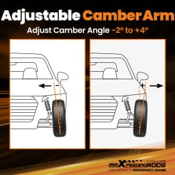 2pcs Rear Adjustable Camber Control Arms Kit for Honda CRV 2002-2006 Element
